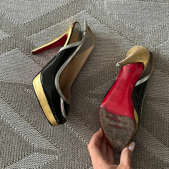 Christian Louboutin Peep Toe Heels - As IS - Picture 1 of 9